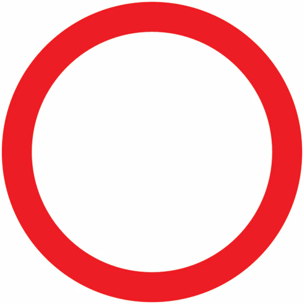 लाल वर्तुळाच्या मध्यभागी पांढरे वर्तुळ, या चिन्हाचा अर्थ काय आहे?  रस्त्याच्या कडेला दिसल्यास ही चूक करू नका! | A white circle in the middle  of a red circle what ...