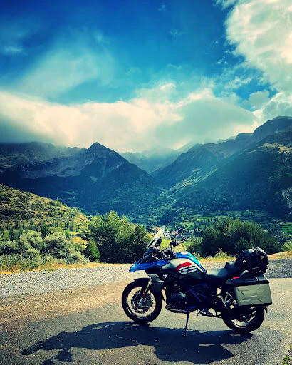 BMW GS in the mountains